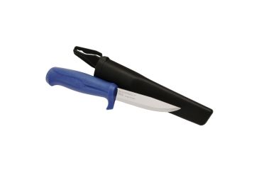 Image of Mora Craftline Q Allround Fixed Blade Knife, 546, Blue Plastic Handle, 3.77in. Blade 194991