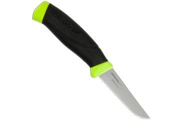 Image of Mora Fishing Comfort Fillet, BLK/Lime Rubber Handle w/Sheath, M-11818