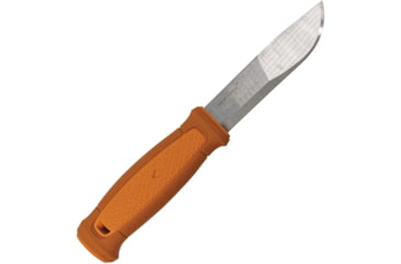 Image of Morakniv Kansbol Knife, 9in Overall, 4.5in Satin SS Blade, Burnt Orange Polypropylene Handle, Multi Mount Sheath With Fire Starter, Orange Polypropylene Sheath, M-13507
