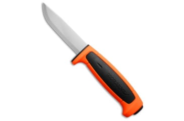 Image of Morakniv Morakniv Basic 511 Fixed Blade Knife Black/Orange Polymer 3.5" Satin, Black/Orange, Carbon Steel, adult, BHQ-204934