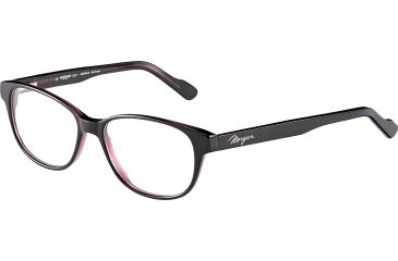 Image of Morgan 201099 Single Vision Prescription Eyeglasses, Dark Red On Red Frame, 201099-6714SV