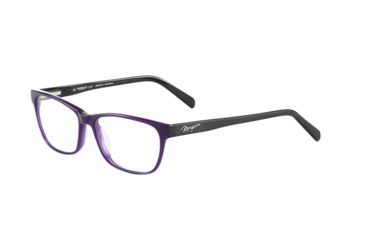 Image of Morgan 201106 Progressive Prescription Eyeglasses, Violet Black Frame, 201106-4226PR