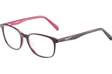 Image of Morgan 201111 Single Vision Prescription Eyeglasses, Anthracite Light Red Frame, 201111-4323SV