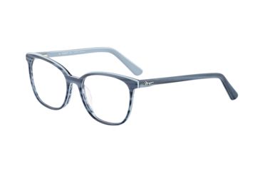 Image of Morgan 201117 Single Vision Prescription Eyeglasses, Dark Blue Frame, 201117-4410SV