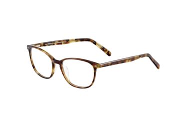 Image of Morgan 201118 Progressive Prescription Eyeglasses, Light Brown Havana Frame, 201118-4320PR