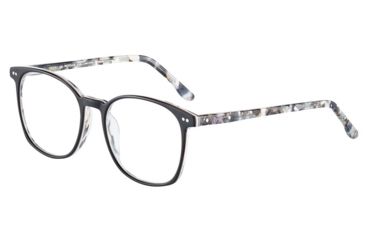 Image of Morgan 201123 Progressive Prescription Eyeglasses, Black On Black/White Grey Confetti Frame, 201123-4435PR