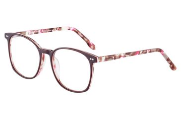 Image of Morgan 201123 Progressive Prescription Eyeglasses, Dark Red On Pink/Brown Confetti Frame, 201123-4436PR