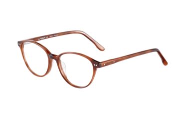 Image of Morgan 201124 Single Vision Prescription Eyeglasses, Red/Brown Havana Frame, 201124-4457SV