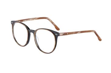 Image of Morgan 201125 Single Vision Prescription Eyeglasses, Brown Horn Frame, 201125-6056SV