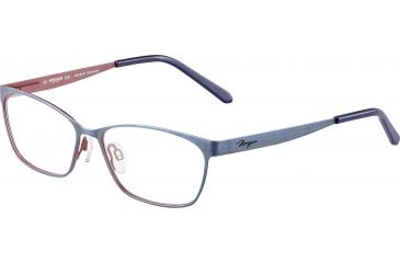 Image of Morgan 203154 Single Vision Prescription Eyeglasses, Blue Red Frame, 203154-532SV