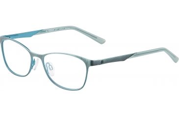 Image of Morgan 203156 Single Vision Prescription Eyeglasses, Blue Frame, 203156-536SV