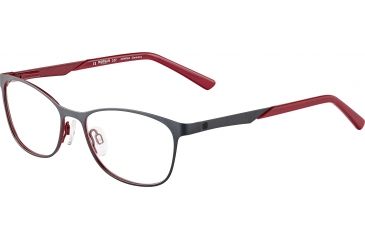 Image of Morgan 203156 Single Vision Prescription Eyeglasses, Blue Red Frame, 203156-535SV