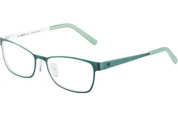 Image of Morgan 203157 Progressive Prescription Eyeglasses, Petrol White Frame, 203157-539PR