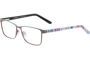 Image of Morgan 203158 Progressive Prescription Eyeglasses, Brown Green Frame, 203158-542PR