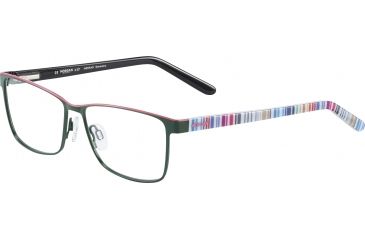 Image of Morgan 203158 Progressive Prescription Eyeglasses, Green Pink Frame, 203158-543PR