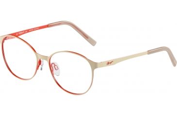 Image of Morgan 203164 Single Vision Prescription Eyeglasses, Beige Red Frame, 203164-1008SV