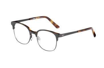 Image of Morgan 203168 Progressive Prescription Eyeglasses, Black Matte/Havana Frame, 203168-6100PR