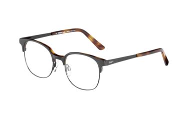Image of Morgan 203168 Single Vision Prescription Eyeglasses, Black Matte/Havana Frame, 203168-6100SV