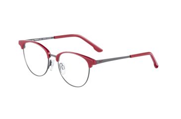 Image of Morgan 203171 Progressive Prescription Eyeglasses, Red Frame, 203171-4481PR