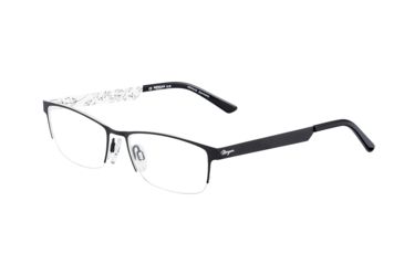 Image of Morgan 203173 Progressive Prescription Eyeglasses, Black/White Frame, 203173-6100PR