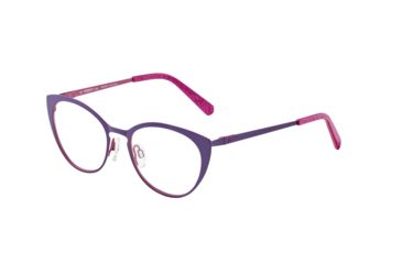 Image of Morgan 203176 Progressive Prescription Eyeglasses, Violet Matte Frame, 203176-1029PR