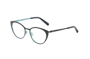 Image of Morgan 203176 Single Vision Prescription Eyeglasses, Turquoise Frame, 203176-1028SV