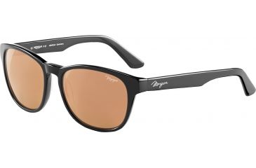 Image of Morgan 207181 Sunglasses, Black Frame, Grey Brown Rose Gold Mirror Lens, 207181-8840