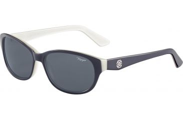 Image of Morgan 207183 Single Vision Prescription Sunglasses, Black On White Frame, 207183-6913SV