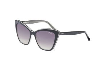 Image of Morgan 207208 Progressive Prescription Sunglasses, Black/Silver Frame, 207208-4518PR