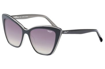 Image of Morgan 207208 Progressive Prescription Sunglasses, Black/Silver Frame, 207208-4518PR