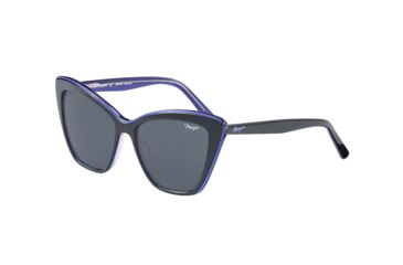 Image of Morgan 207208 Single Vision Prescription Sunglasses, Black Violet Frame, 207208-4519SV