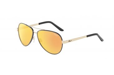 Image of Morgan 207342 Bifocal Black Frame Brown W/ Yellow/Orange Mirror Lens