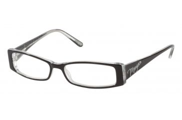 Image of Morgan 201033 Bifocal Prescription Eyeglasses - Black Frame and Clear Lens 201033-6240BI