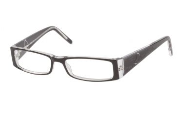 Image of Morgan 201035 Progressive Prescription Eyeglasses - Black Frame and Clear Lens 201035-8738PR