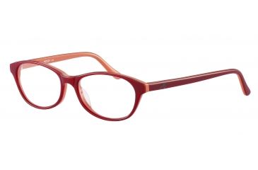 Image of Morgan 201053 Progressive Prescription Eyeglasses - Red Frame and Clear Lens 201053-6481PR