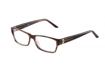 Image of Morgan 201058 Single Vision Prescription Eyeglasses - Brown Frame and Clear Lens 201058-6397SV