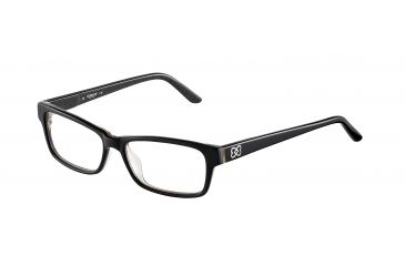Image of Morgan 201059 Single Vision Prescription Eyeglasses - Black Frame and Clear Lens 201059-6423SV