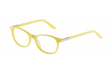 Image of Morgan 201060 Progressive Prescription Eyeglasses - Yellow Frame and Clear Lens 201060-6550PR