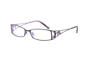 Image of Morgan 203084 Progressive Prescription Eyeglasses - Violet Frame and Clear Lens 203084-328PR
