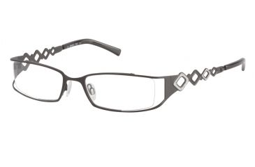 Image of Morgan 203087 Bifocal Prescription Eyeglasses - Black Frame and Clear Lens 203087-323BI