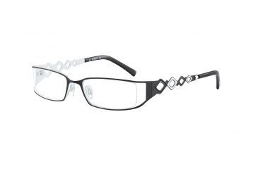 Image of Morgan 203087 Bifocal Prescription Eyeglasses - Black Frame and Clear Lens 203087-384BI