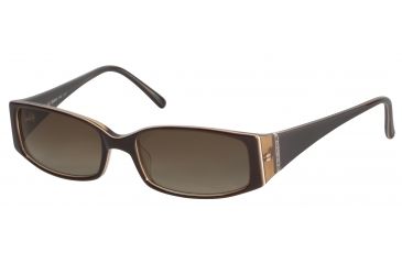 Image of Morgan No. 207114 Sunglasses - Brown Frame and Grey Green Lens 207114-6172