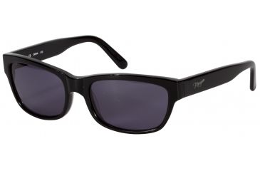 Image of Morgan 207124 Single Vision Prescription Sunglasses - Black Frame and Grey Lens 207124-8840SV