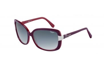Image of Morgan 207142 Progressive Prescription Sunglasses - Red Frame and Grey Blue Gradient Lens 207142-6513PR