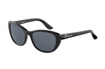 Image of Morgan 207148 Single Vision Prescription Sunglasses - Black Frame and Grey Lens 207148-8840SV