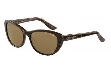 Image of Morgan 207148 Single Vision Prescription Sunglasses - Brown Frame and Brown Lens 207148-6508SV