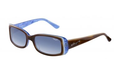 Image of Morgan 207152 Single Vision Prescription Sunglasses - Brown Frame and Blue Gradient Lens 207152-6506SV