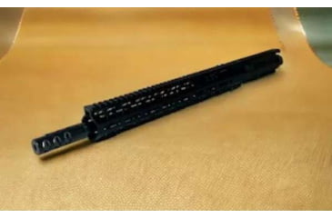 Image of Moriarti Complete Upper Receiver, AR-15, .300 AAC Blackout, 16 inch Barrel, Medium Profile, Pistol Length, 1x7 Twist, 5/8X24 Thread, M-LOK Handguard, Triport, Hardcoat Anodized, Black, MAR-300-16-15-TRI