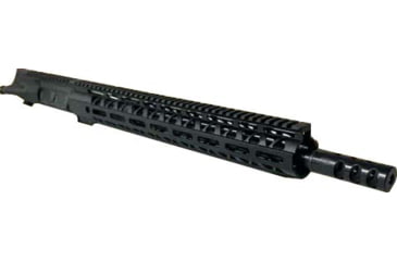 Image of Moriarti Complete Upper Receiver, AR-15, .300 AAC Blackout, 16 inch Barrel, Medium Profile, Pistol Length, 1x7 Twist, 5/8X24 Thread, M-LOK Handguard, Triport, Hardcoat Anodized, Black, MAR-300-16-15-TRI
