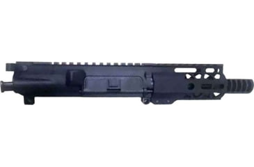 Image of Moriarti Complete Upper Receiver, AR-9, 9mm, 4.5 inch Barrel, Straight Profile, 1-10 Twist, 1/2X36 Thread, M-LOK Handguard, Multiport, Anodized Black, Black, MAR-9MM-4-DMD-CH-BLK